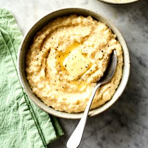 1 Oz, Dry, Yields Grits (Fat Added in Cooking)