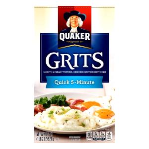 1 Oz, Dry, Yields Quick or Instant Grits (Fat Added in Cooking)