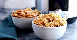 1 Oz, Dry, Yields Whole Wheat Macaroni (Fat Added in Cooking)