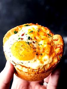 1 Oz Egg and Sausage on Biscuit