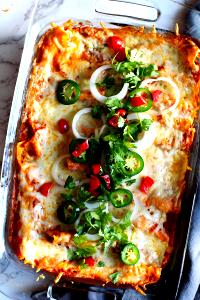 1 Oz Enchilada with Chicken in Tomato-Based Sauce
