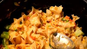 1 Oz Fish, Noodles and Vegetables in Cheese Sauce (Mixture)