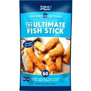 1 Oz Fish Portions and Sticks (Frozen, Preheated)
