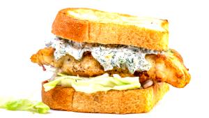 1 Oz Fish Sandwich with Tartar Sauce and Cheese