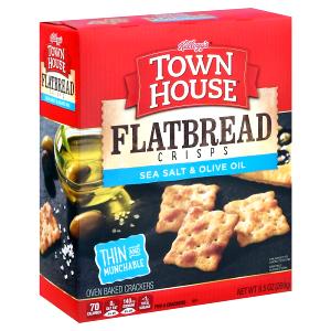 1 Oz Flatbread, Edgeon Baked Flatbread Crisps, Sea Salt