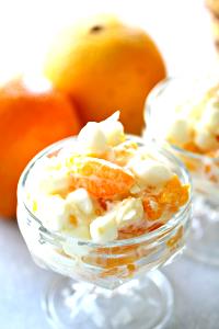 1 Oz Fruit Salad with Cream Substitute (Excluding Citrus Fruits)