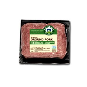 1 Oz Ground Pork (Frozen, Cooked)