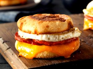 1 Oz Ham and Cheese On English Muffin