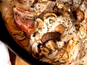 1 Oz Ham or Pork with (Mushroom) Soup (Mixture)