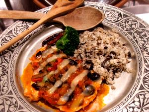 1 Oz Lamb or Mutton, Rice and Vegetables in Tomato-Based Sauce (Including Carrots, Broccoli, and/or Dark-Green Leafy, Mixture)