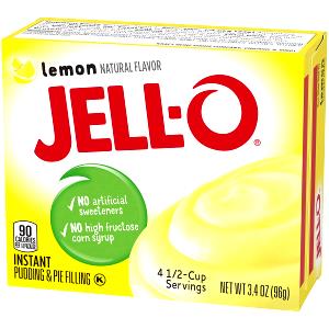 1 Oz Lemon Puddings (Instant, Dry Mix, with Whole Milk)