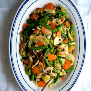 1 Oz Lentils (Sprouted, with Salt, Stir-Fried, Cooked)