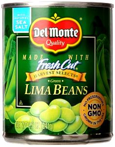 1 Oz Low Sodium Immature Lima Beans (Canned)