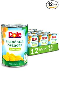 1 Oz Mandarin Orange (Canned or Frozen)