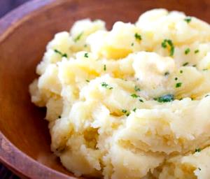 1 Oz Mashed Potato made with Water (from Dry)