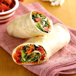 1 Oz Meat, Poultry or Fish, Vegetables and Cheese Sandwich Wrap