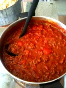 1 Oz Meat with Tomato-Based Sauce (Mixture)