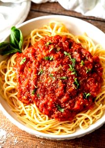 1 Oz Meatless Spaghetti with Tomato Sauce