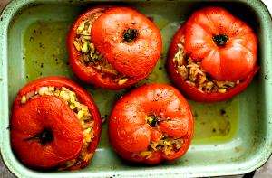 1 Oz Meatless Stuffed Tomato with Rice