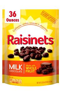 1 Oz Milk Chocolate Coated Raisins