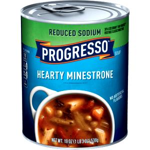 1 Oz Minestrone Soup (Reduced Sodium, Canned)