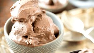 1 Oz Nonfat Chocolate Frozen Yogurt (Sweetened with Low Calorie Sweetener)