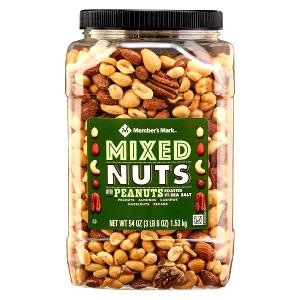 1 Oz Oil Roasted Mixed Nuts (with Peanuts, with Salt Added)