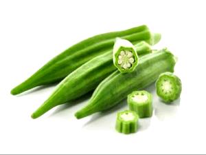 1 Oz Okra (with Salt, Frozen, Drained, Cooked, Boiled)