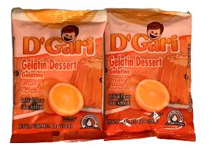 1 Oz Orange Flavor Drinking Gelatin (Powder, with Water)
