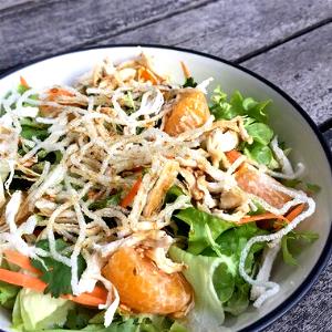 1 Oz Oriental Chicken or Turkey Garden Salad (Chicken and/or Turkey, Lettuce, Fruit, Nuts)