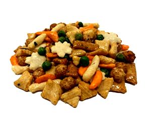 1 Oz Oriental Party Mix (Chili Rice Crackers, Fried Green Peas Sesame Sticks and Peanuts)