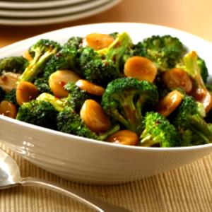 1 Oz Oriental Style Vegetable Combinations (Broccoli, Green Pepper, Water Chestnuts, Fat Added in Cooking)