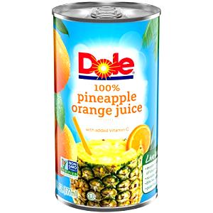 1 Oz Pineapple and Orange Juice (Canned)