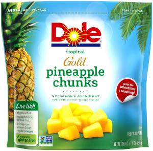 1 Oz Pineapple Chunks (Sweetened, Frozen)