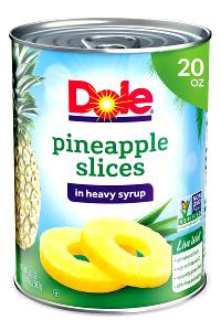 1 Oz Pineapple in Heavy Syrup (Cooked or Canned)