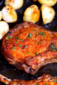 1 Oz Pork Chops or Roasts (Center Rib, Boneless)