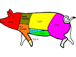 1 Oz Pork Leg (Rump Half)