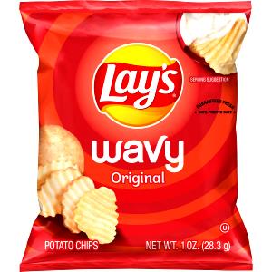 1 Oz Potato Chips, Original, Wavy