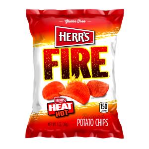 1 Oz Potato Crisps, Fiery Hot