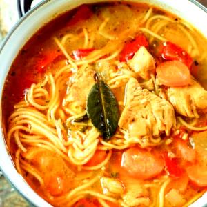 1 Oz Puerto Rican Style Noodle and Potato Soup