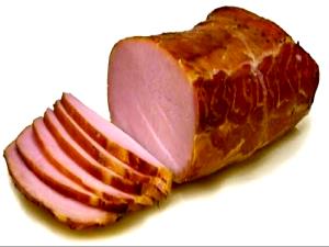 1 Oz Raw (yield After Cooking) Canadian Bacon