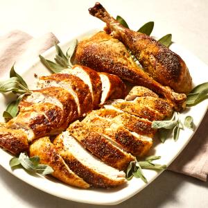 1 Oz Raw (yield After Cooking) Light or Dark Roast Turkey Meat Rolled