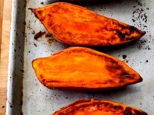 1 Oz, Raw, Yields Baked Sweetpotato (Peel Eaten)