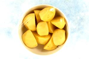 1 Oz, Raw, Yields Hash Brown (from Fresh)