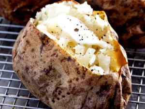 1 Oz, Raw, Yields Roasted Potato (Fat Not Added in Cooking)