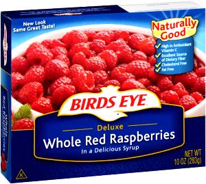 1 Oz Red Raspberries (Sweetened, Frozen)