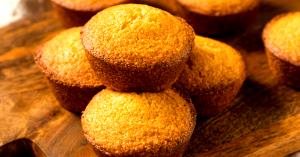 1 Oz Round Stick Cornbread Muffin (Home Recipe)
