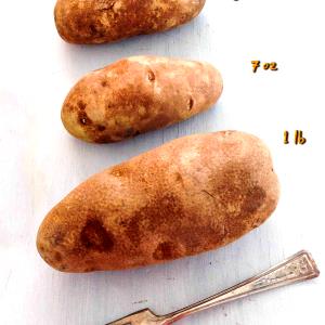 1 Oz Russet Potatoes (Flesh and Skin, Baked)