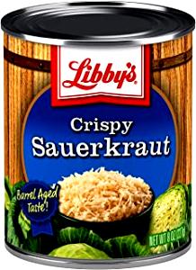1 Oz Sauerkraut (Low Sodium, Canned)