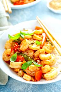 1 Oz Shrimp Teriyaki (Shrimp with Soy-Based Sauce) (Mixture)